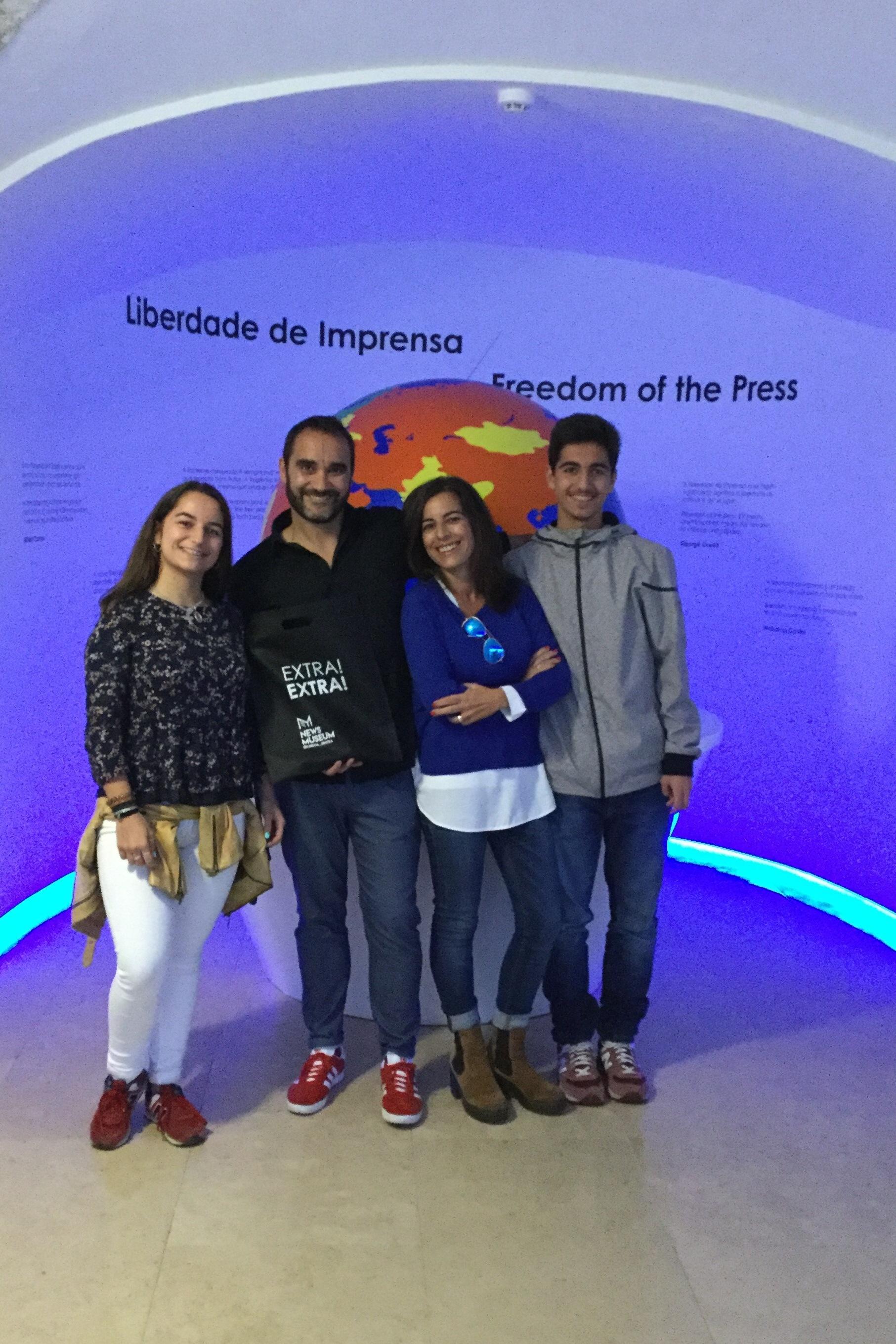 Visita de José Gabriel Quaresma, Carla Moita e família 