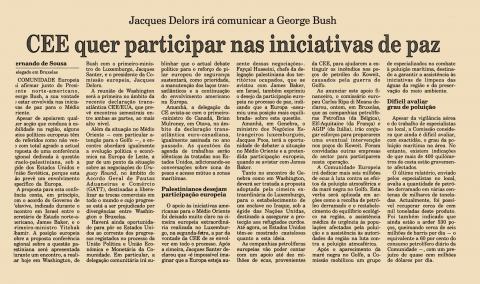 CEE quer participar nas iniciativas de paz