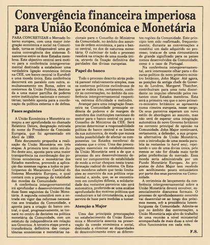 Convergência financeira imperiosa para União Económica e Monetária 