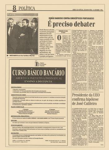 Durão Barroso contra eurocépticos portugueses: É preciso debater 