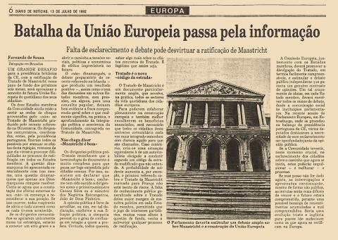Batalha da União Europeia passa pela informação Batalha da União Europeia passa pela informação