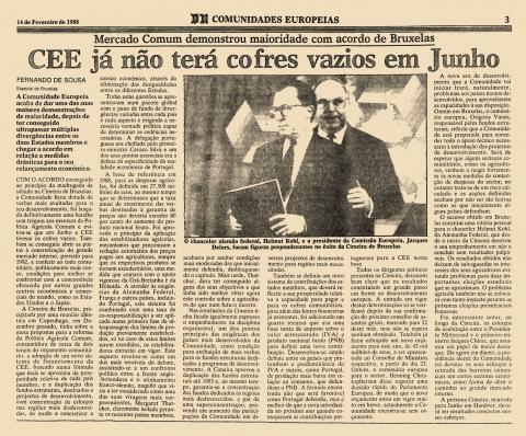 CEE já não terá cofres vazios em Junho CEE já não terá cofres vazios em Junho