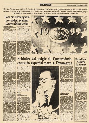 Doze em Birmingham pretendem acalmar temor a Maastricht