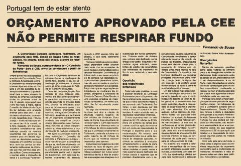 Orçamento aprovado pela CEE não permite respirar fundo