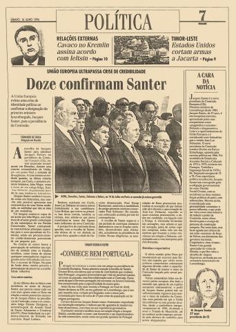 Doze confirmam Santer