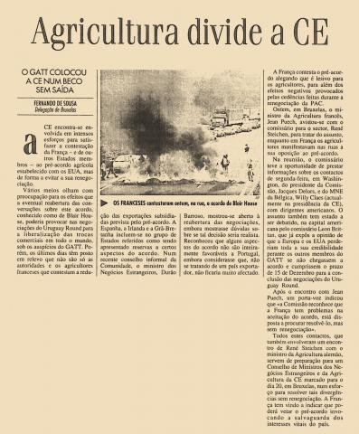 Agricultura divide a CE