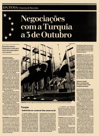Negociações com a Turquia a 3 de Outubro Negociações com a Turquia a 3 de Outubro