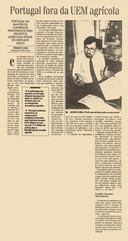 Portugal fora da UEM agrícola