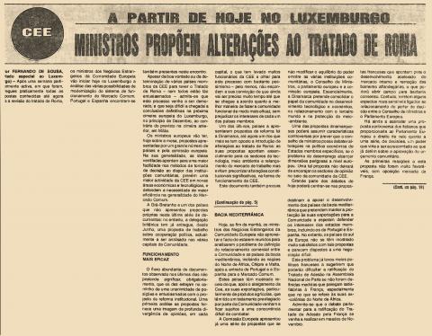 Ministros propõem alterações ao tratado de Roma