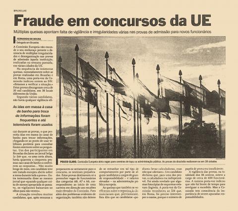 Fraude em concursos da EU