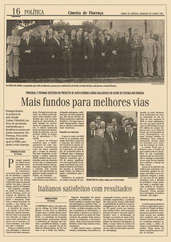 Mais fundos para melhores vias 