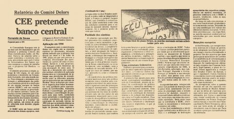 CEE pretende banco central 