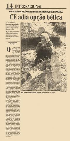 CE adia opção bélica  CE adia opção bélica