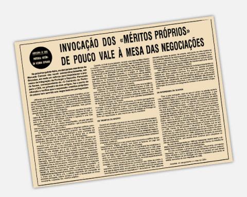 Invocação dos “méritos próprios” de pouco vale à mesa de negociações