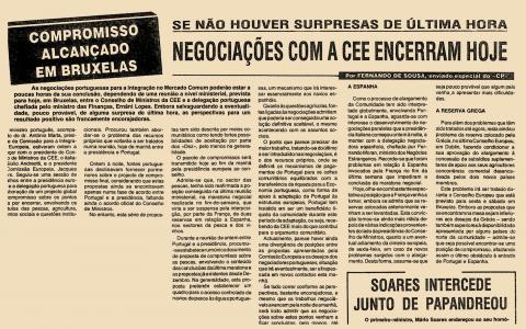 Negociações com a CEE encerram hoje