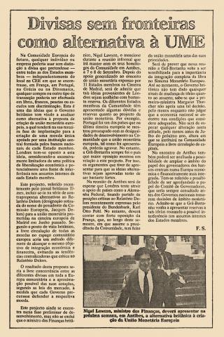 Divisas sem fronteiras como alternativa à UME