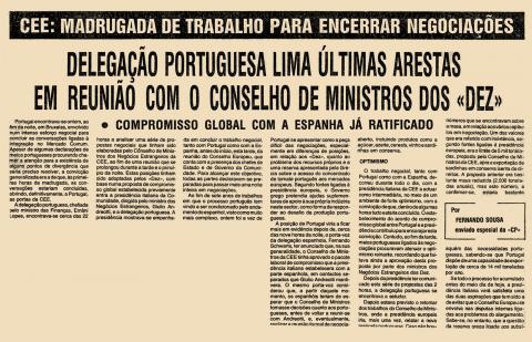 CEE: Madrugada de trabalho para encerrar negociações