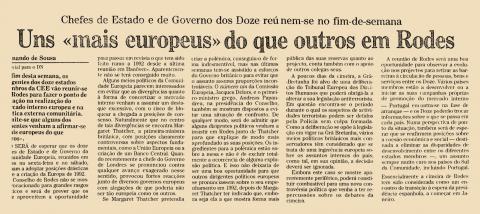 Uns “mais europeus” do que outros em Rodes Uns “mais europeus” do que outros em Rodes