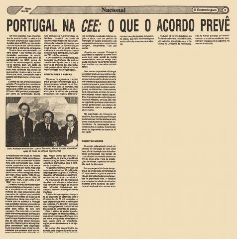 Portugal na CEE: O que o acordo prevê