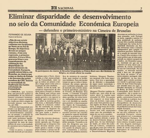 Eliminar disparidade de desenvolvimento no seio da Comunidade Económica Europeia 