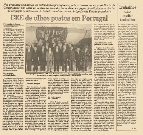 CEE de olhos postos em Portugal