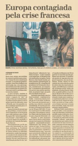 Europa contagiada pela crise francesa 