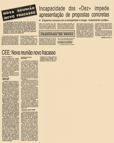 Nova reunião novo fracasso: Incapacidade dos “Dez” impede apresentação de propostas concretas 