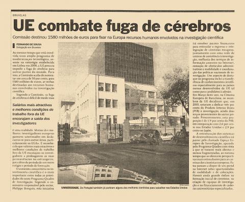 UE combate fuga de cérebros UE combate fuga de cérebros