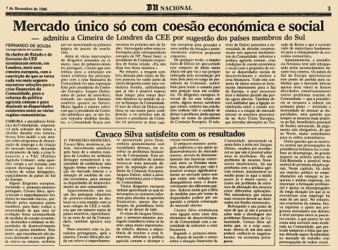 Mercado único só com coesão económica e social 