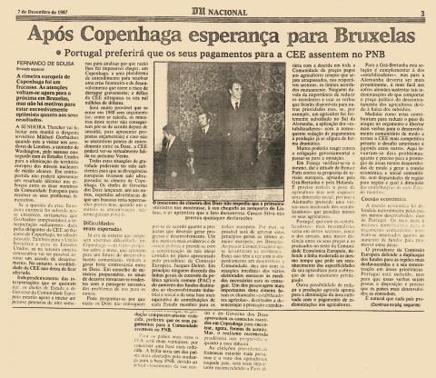 Após Copenhaga esperança para Bruxelas Após Copenhaga esperança para Bruxelas