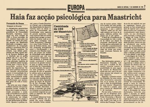 Diário de Notícias – Haia faz acção psicológica para Masastricht