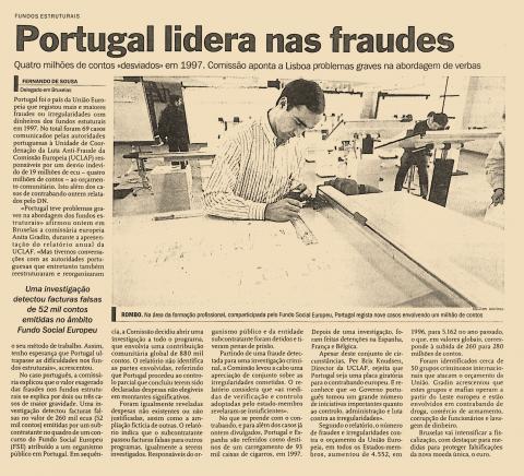 Portugal lidera nas fraudes