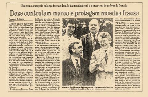 Doze controlam marco e protegem moedas francas