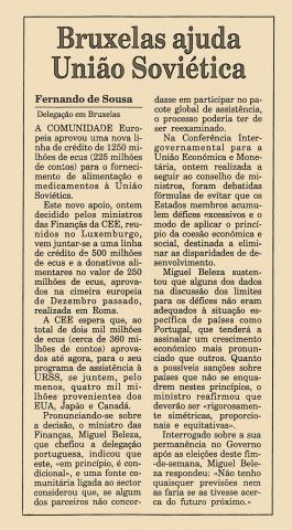 Bruxelas ajuda união Soviética 