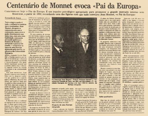 Centenário de Monnet evoca “Pai da Europa”